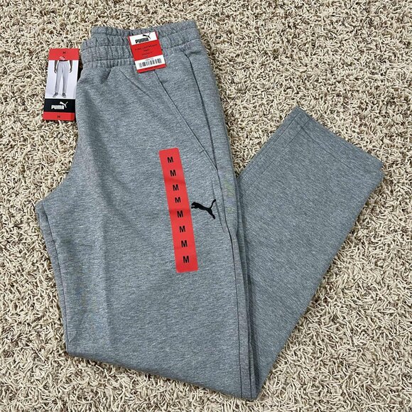 PUMA Men's Joggers Pants Sweatpants Gray, Size Medium (New) - Picture 1 of 16